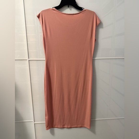 Chris & Carol Blush Cap Sleeve Midi Dress - Picture 4 of 4